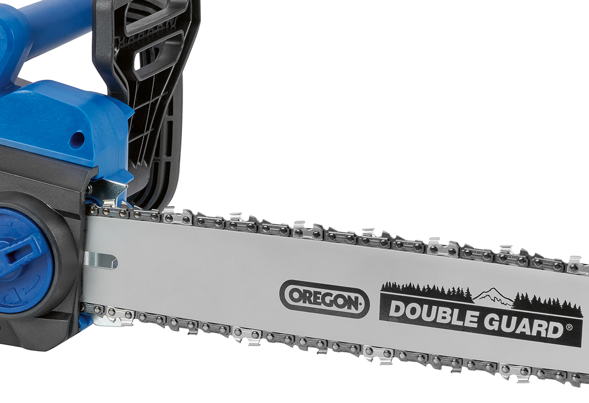 Απεικονίζεται κοντινό στον μηχανισμό τεντώματος αλυσίδας.